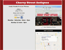 Tablet Screenshot of cherrystreetantiques.com